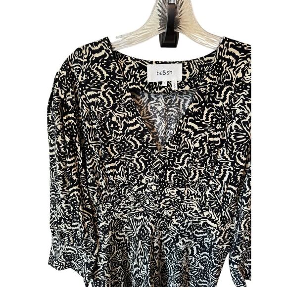 ba&sh Loa Dress EUC Size US 8 $345 MSRP Black Noir - Picture 8 of 8